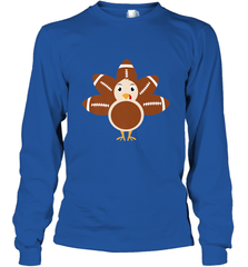 Funny Football Turkey Fall Thanksgiving Football Long Sleeve T-Shirt Long Sleeve T-Shirt - HHHstores