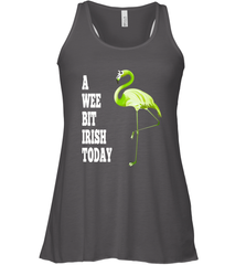 A Wee Bit Irish Today Flamingo St. Patrick's Day Women's Racerback Tank Women's Racerback Tank - HHHstores