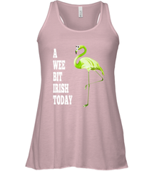 A Wee Bit Irish Today Flamingo St. Patrick's Day Women's Racerback Tank Women's Racerback Tank - HHHstores