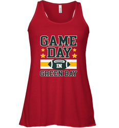 NFL Green Bay WI. Game Day Football Home Team Women's Racerback Tank