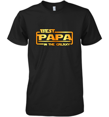 The best Papa in the galaxy Men's Premium T-Shirt Men's Premium T-Shirt - HHHstores