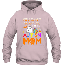 You Can't Scare Me I'm An Autism Mom Ghost Awareness Funny Hooded Sweatshirt Hooded Sweatshirt - HHHstores