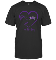 TCU Horned Frogs Football Inside Heart  Team Men's T-Shirt Men's T-Shirt - HHHstores