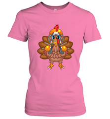 Cool Turkey Football Feathers Funny Thanksgiving Sports Gift Women's T-Shirt Women's T-Shirt - HHHstores
