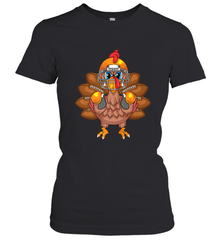 Cool Turkey Football Feathers Funny Thanksgiving Sports Gift Women's T-Shirt Women's T-Shirt - HHHstores
