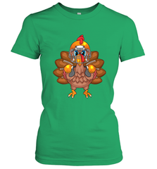 Cool Turkey Football Feathers Funny Thanksgiving Sports Gift Women's T-Shirt Women's T-Shirt - HHHstores