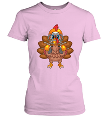 Cool Turkey Football Feathers Funny Thanksgiving Sports Gift Women's T-Shirt Women's T-Shirt - HHHstores