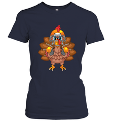 Cool Turkey Football Feathers Funny Thanksgiving Sports Gift Women's T-Shirt Women's T-Shirt - HHHstores