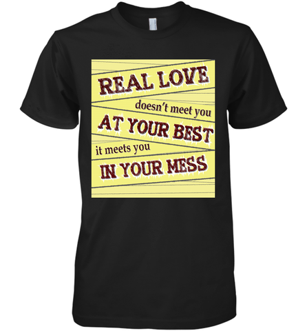 Real love funny quotes for valentine (2) Men's Premium T-Shirt Men's Premium T-Shirt / Black / XS Men's Premium T-Shirt - HHHstores