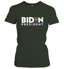 Joseph Biden For President T Shirt_ LGBT Gay Pride Rainbow Women's T-Shirt Women's T-Shirt - HHHstores