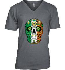 Sugar Skull Leprechaun T Shirt St Patricks Day Women Men Tee Men's V-Neck Men's V-Neck - HHHstores