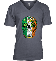 Sugar Skull Leprechaun T Shirt St Patricks Day Women Men Tee Men's V-Neck Men's V-Neck - HHHstores