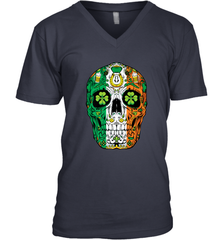 Sugar Skull Leprechaun T Shirt St Patricks Day Women Men Tee Men's V-Neck Men's V-Neck - HHHstores