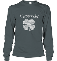 Vintage Fitzgerald Irish Shamrock St Patty's Day Long Sleeve T-Shirt Long Sleeve T-Shirt - HHHstores