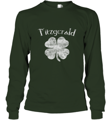 Vintage Fitzgerald Irish Shamrock St Patty's Day Long Sleeve T-Shirt Long Sleeve T-Shirt - HHHstores