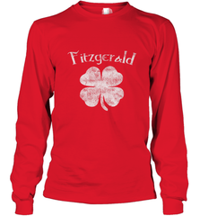 Vintage Fitzgerald Irish Shamrock St Patty's Day Long Sleeve T-Shirt Long Sleeve T-Shirt - HHHstores