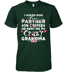 God sent me crazy grandma design Men's Premium T-Shirt Men's Premium T-Shirt - HHHstores