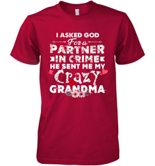 God sent me crazy grandma design Men's Premium T-Shirt Men's Premium T-Shirt - HHHstores