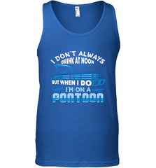 I Don't Always Drink At Noon But When I Do I'm On A Pontoon Men's Tank Top Men's Tank Top - HHHstores