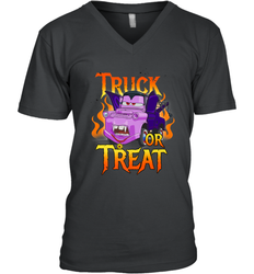 Disney Pixar Cars Halloween Vampire Truck Or Treat Men's V-Neck