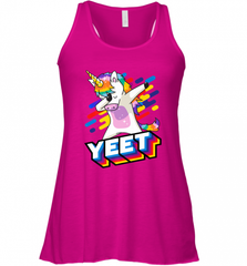 Colorful Dabbing Dancing Unicorn Celebration Yeet Women's Racerback Tank Women's Racerback Tank - HHHstores