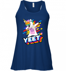 Colorful Dabbing Dancing Unicorn Celebration Yeet Women's Racerback Tank Women's Racerback Tank - HHHstores