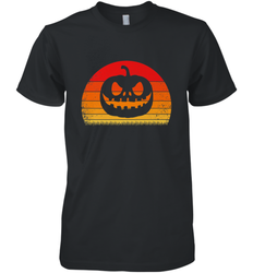 Retro Pumpkin Silhouette  Vintage Halloween Men's Premium T-Shirt