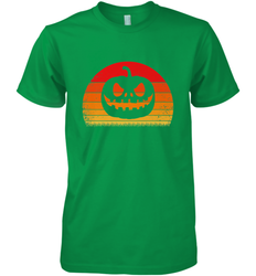 Retro Pumpkin Silhouette  Vintage Halloween Men's Premium T-Shirt