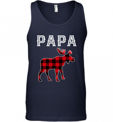 Papa Moose Red Plaid Christmas Pajama Men's Tank Top Men's Tank Top - HHHstores
