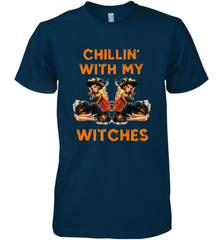 Cool Chillin With My Witches Halloween Costume Men's Premium T-Shirt Men's Premium T-Shirt - HHHstores