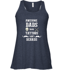 Awesome dads have tattoo and beards Happy Father's day Women's Racerback Tank Women's Racerback Tank - HHHstores
