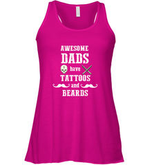 Awesome dads have tattoo and beards Happy Father's day Women's Racerback Tank Women's Racerback Tank - HHHstores