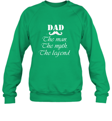 Dad the man the myth the legend Happy Father's day Crewneck Sweatshirt Crewneck Sweatshirt - HHHstores