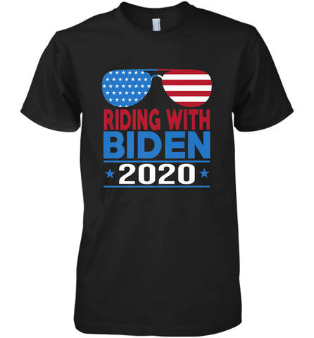 Riding With Biden Joe Biden 2020 For President Vote Gift Men's Premium T-Shirt Men's Premium T-Shirt / Black / XS Men's Premium T-Shirt - HHHstores