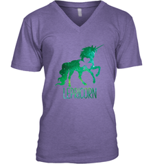 Lepricorn Leprechaun Unicorn shirt St Patricks Day Men's V-Neck Men's V-Neck - HHHstores