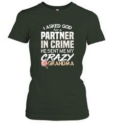 God sent me Crazy Grandma Partner in crime Women's T-Shirt Women's T-Shirt - HHHstores