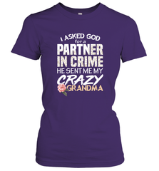 God sent me Crazy Grandma Partner in crime Women's T-Shirt Women's T-Shirt - HHHstores