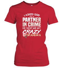 God sent me Crazy Grandma Partner in crime Women's T-Shirt Women's T-Shirt - HHHstores