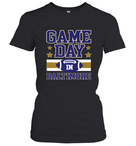 NFL Baltimore MD. Game Day Football Home Team Women's T-Shirt Women's T-Shirt / Black / S Women's T-Shirt - HHHstores