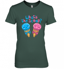 Gender Reveal Family Party Ice Cream What's the Scoop Women's Premium T-Shirt Women's Premium T-Shirt - HHHstores