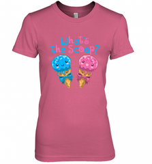 Gender Reveal Family Party Ice Cream What's the Scoop Women's Premium T-Shirt Women's Premium T-Shirt - HHHstores