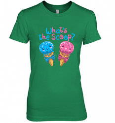 Gender Reveal Family Party Ice Cream What's the Scoop Women's Premium T-Shirt