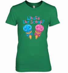 Gender Reveal Family Party Ice Cream What's the Scoop Women's Premium T-Shirt Women's Premium T-Shirt - HHHstores