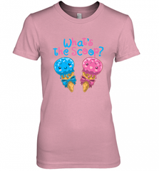 Gender Reveal Family Party Ice Cream What's the Scoop Women's Premium T-Shirt Women's Premium T-Shirt - HHHstores