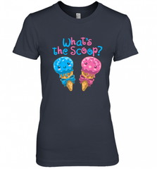 Gender Reveal Family Party Ice Cream What's the Scoop Women's Premium T-Shirt Women's Premium T-Shirt - HHHstores