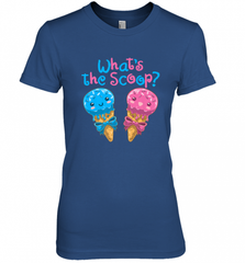Gender Reveal Family Party Ice Cream What's the Scoop Women's Premium T-Shirt Women's Premium T-Shirt - HHHstores