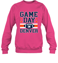 NFL Denver Co Game Day Football Home Team Colors Crewneck Sweatshirt Crewneck Sweatshirt - HHHstores
