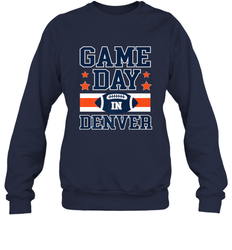 NFL Denver Co Game Day Football Home Team Colors Crewneck Sweatshirt