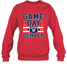 NFL Denver Co Game Day Football Home Team Colors Crewneck Sweatshirt Crewneck Sweatshirt - HHHstores