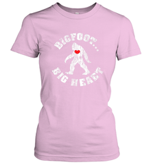 Bigfoot Heart Valentine's Day Lover Art Graphics Great Gift Women's T-Shirt Women's T-Shirt - HHHstores